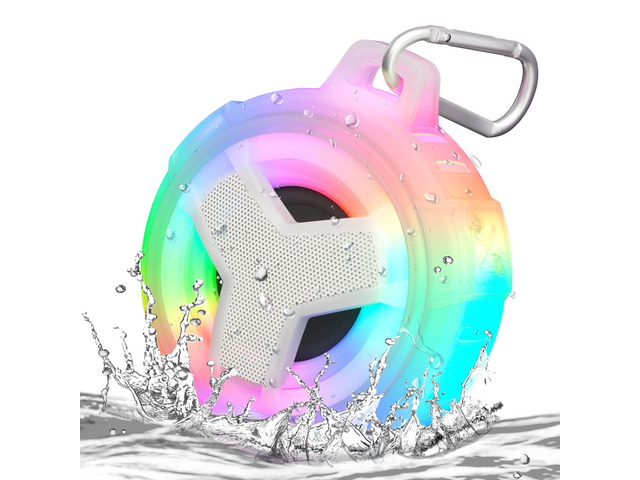 Shower Bluetooth Speakers Waterproof Teen Girl Gifts Trendy Stuff Kid IP67 Portable Speaker with LED Light, 2000mAh, True Wireless Stereo, Gifts...
