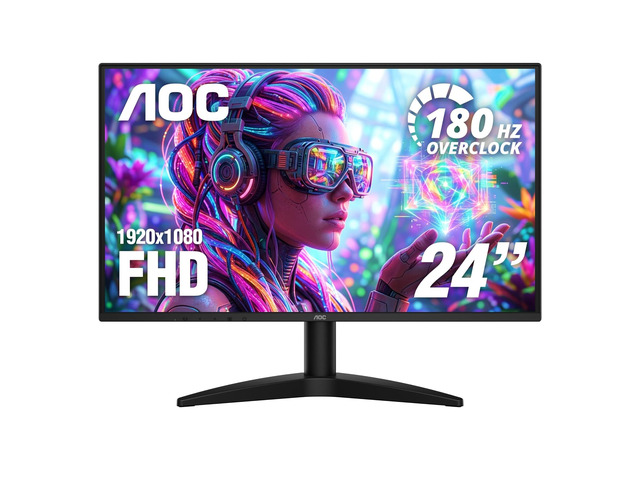 24 Inch Gaming Monitor FHD 180Hz Overclocked VA HDR Ready, G24B36N 1920×1080 LED Monitor, 144Hz Native / 180Hz OC, 0.5ms, DP 1.4, HDMI 2.1,...