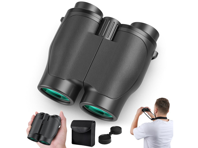 16x32 Binoculars for Adults and Kids - 16x High Power Binoculars for Detail Observation - Low Light Vision Easy Focus Compact Binocular for Bird...