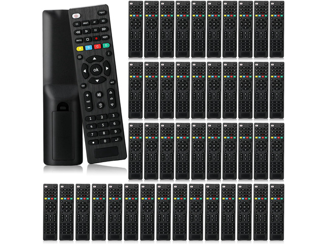100 Pack Universal TV Remote Replacement Compatible with All Smart TV LED LCD HDTV 3D Series for Motel Hotel Nursing Home (Regular)