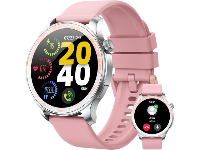 Smart Watch (Answer/Make Call), 1.43' HD AMOLED Smartwatch for Men Women Step Counter with Heart Rate/Sleep Monitor, 110+ Sports Mode,IP68...
