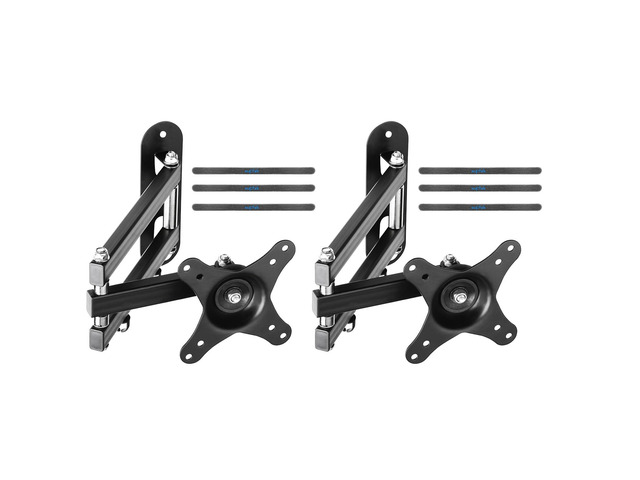 TV Wall Mount Swivel Tilt Rotation Full Motion Adjustable Articulating for Most 15-32 inch LED, LCD Monitor Wall Mount VESA 75,100, 2 Packs (MA2720-2)