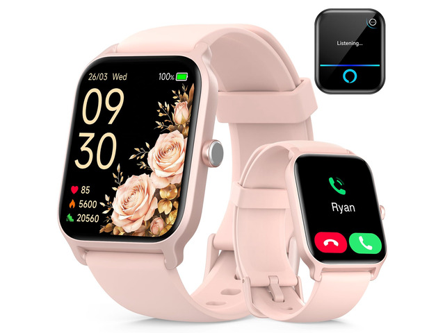 Smart Watch for Men & Women, 46mm HD Large Screen Fitness Tracker for iPhone/Android/Samsung, Answer & Make Call, Alexa Built-in, 101+ Sport Modes,...