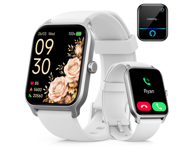 Smart Watch for Men & Women, 46mm HD Big Screen Fitness Tracker for iPhone/Android/Samsung, Answer & Make Call, Alexa Built-in, 101+ Sport Modes,...