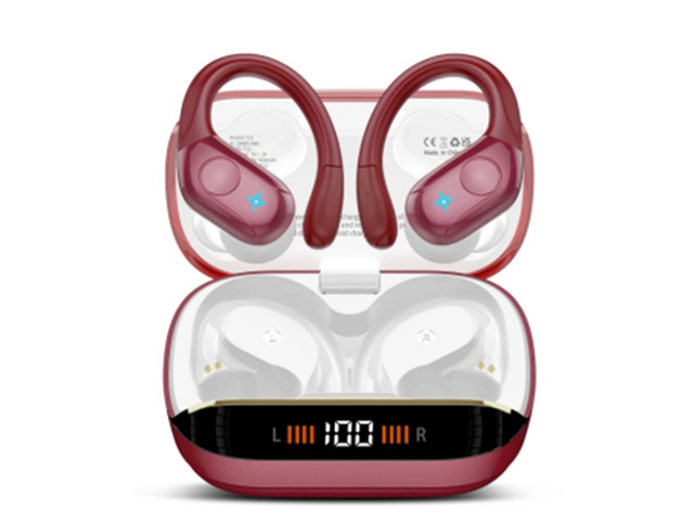 Wireless Earbuds Sports, 75Hrs Bluetooth 5.4 Headphones, Bass Hi-Fi Stereo Over Ear Buds Running Workout Gym, ENC Noise Cancelling Headset with...
