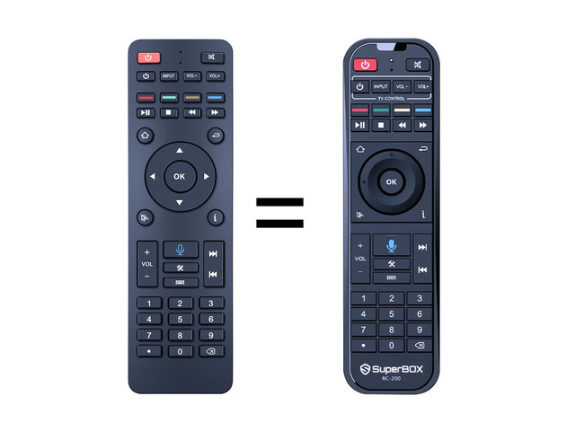 RC-200 Replacement Voice Remote Control for Super Box - RC-200L Compatible with SuperBox S4 S5 S6 S7 Max / S5 Pro/Elite Ultra/Elite Pro+, Without...