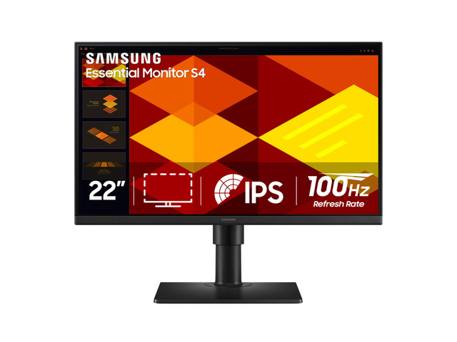 22 (S40GD) Borderless Business Monitor with IPS Panel, 100Hz Refresh Rate, Eye Saver Mode, Ergonomic Design, Game Picture Mode, LS22D402GANXGO