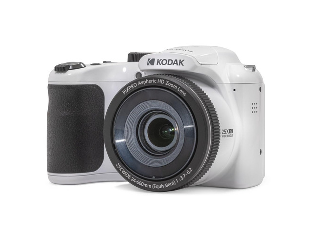 PIXPRO AZ255 16MP Digital Camera, 25x Optical Zoom, AA, OIS, White 1080p Full HD Video, 24mm Wide Angle Lens, 3 Inch LCD, Bridge Camera, Wildlife...