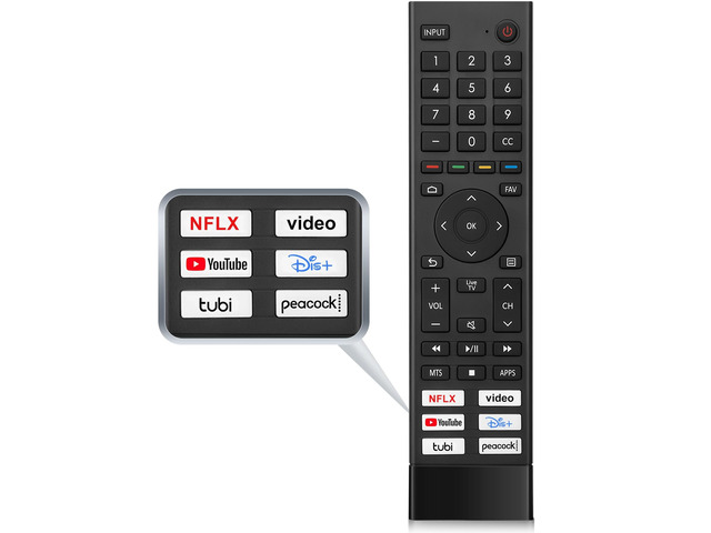 Replacement for Hisense Smart TV Remote Control Universal for Hisense 4K UHD Android Smart TVs (Not for Fire & Roku TV)