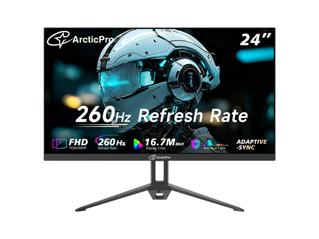 24' 260Hz 240Hz Gaming Monitor, 1080p Monitor, Adaptive Sync FHD Computer Monitor, 120% sRGB, 2ms, HDMI 2.1, DP 1.4 Ports, VESA, 3-Sided Frameless,...