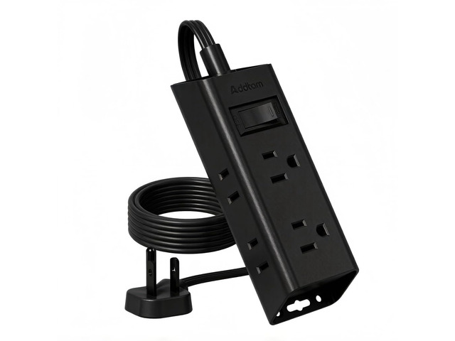 Flat Plug Power Strip with 6 Outlet Extender, 6 FT Extension Cord Flat Wall Plug with Multiple Outlets, No Surge Protector for Cruise Ship, Travel,...