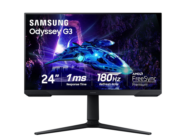 24' Odyssey G3 (G30D) Series FHD Gaming Monitor 1ms, 180Hz, AMD FreeSync, Adjustable Stand, Black Equalizer, Virtual Aim Point, Eye Saver Mode,...