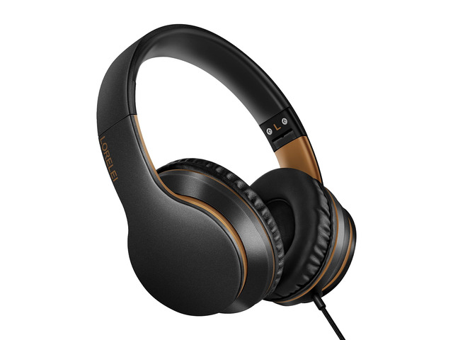 X6 Over-Ear Headphones With Microphone, Lightweight Foldable & Portable Stereo Bass With 1.45M No-Tangle Wired for Smartphone Tablet MP3/4...