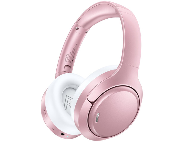 Hybrid Active Noise Cancelling Headphones 120H Long Playtime, 6 ENC Mic, Wireless Over-Ear Bluetooth 6.0 Headphones, Hi-Res Audio, Memory Foam...