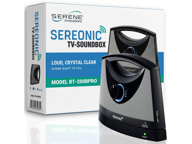 Portable Wireless Speakers for Smart TV - Ideal for TV Watching Without The Blaring Volume - Designed for Hard of Hearing, Elderly, and Seniors -...