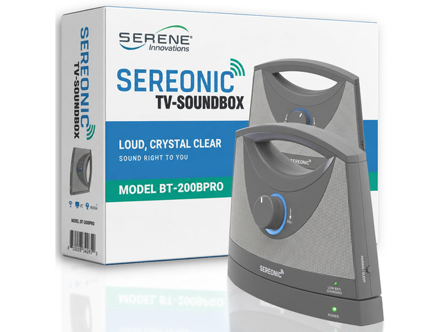 Wireless TV Speakers for Hard of Hearing - Portable, Powerful, and Convenient