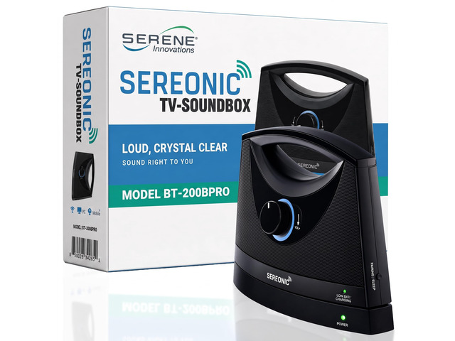 Portable Wireless TV Speakers for Smart TV - Ideal for TV Watching Without The Blaring Volume - Wireless Speakers for TV Designed for Hard of...
