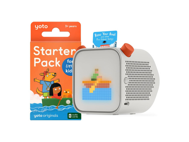 Player (3rd Gen.) + Starter Pack for Little Kids Bundle Kids Bluetooth Audio Speaker, All-in-1 Screen-Free Device for Stories Music Podcasts Radio...