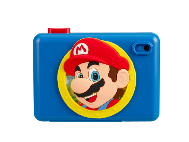Super Mario Kids Camera with SD Card, Digital Camera for Kids with Video Recording and Built-in Digital Stickers (Super Mario)