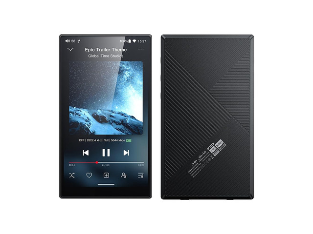 /FiiO JM21 Android 13 Hi-Res Music Player MP3 with Snapdragon 680, Bluetooth WiFi USB DAC 12.5H Playtime (3+32g Black)