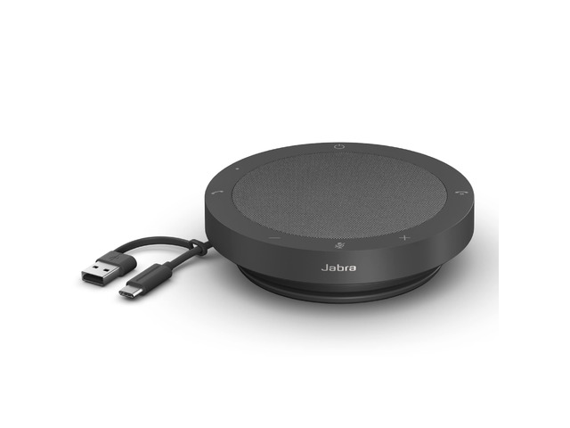 Speak2 40 Portable Speakerphone - 4 Noise-Cancelling Mics, Full-Range 50mm Portable Speaker, Wideband Audio and USB-A and USB-C Connections -...