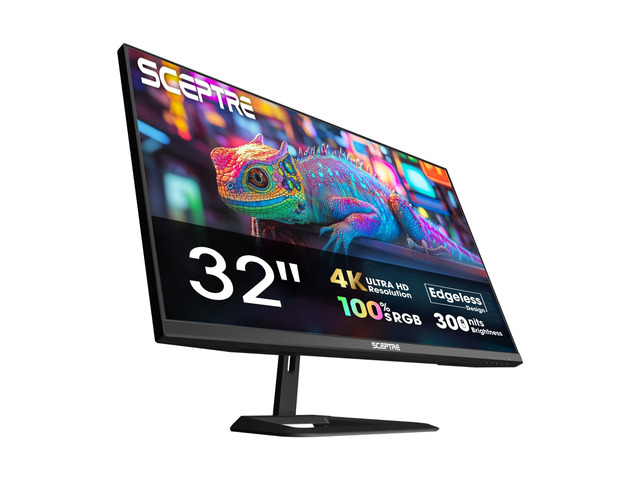 32-inch 4K UHD 3840 x 2160 Monitor 70Hz DisplayPort x2 HDMI x2 100% sRGB Build-in Speakers, Machine Black 2026 (U325W-UPT Series)