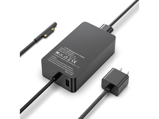 127W Surface Book Charger Compatible with Microsoft Surface Book 3 2 1, Surface Pro 10 9, 8, 7+, 7, 6, 5, 4, 3, X, Windows Surface Laptop/Go,...