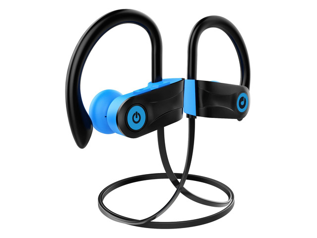 Bluetooth Headphones, Bluetooth 5.3 Wireless Headphones with 16 Hours Playtime, Stereo Bass IPX7 Waterproof Over Ear Earphones AI Music Generation...