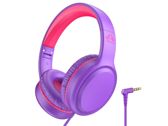 U2 Wired Headphones for Kids for School Boys Girls w/ 3.5mm Jack Foldable Lightweight Corded Head Phones On-Ear Compatible with Chromebooks Laptop...