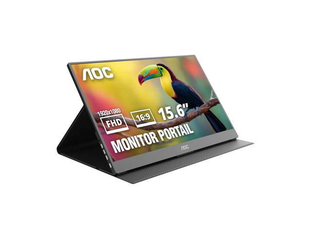 16' Portable Monitor FHD 60Hz USB-C IPS Ultra Slim Smart Cover 16T20 1920×1080 Computer Monitor, USB-C, Mini HDMI, Built-in Speakers, Smart Cover,...
