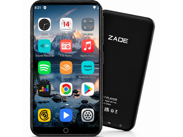 144GB MP3 Player with Bluetooth and WiFi, 4' HD Full Touch Screen Music Player with Spotify, Audible, Pandora, Libby, Spotify Kids,MP3 & MP4 Player...