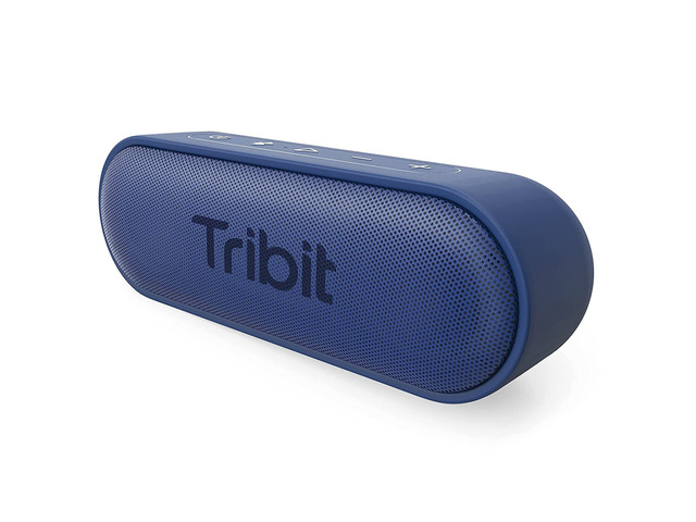 XSound Go Portable Bluetooth Speaker, 16W, 24H Playtime, Blue IPX7 Waterproof, Custom EQ, XBass, BT5.3, Wireless, Loud Sound, TWS Pairing, Type-C,...