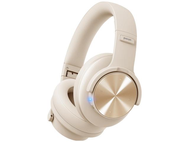 B8 Wireless Bluetooth Headphones, 120H Playtime, 3EQ Modes, Khaki Over-Ear, Built-in Microphone, Multipoint Connection, Foldable, Button & Touch...
