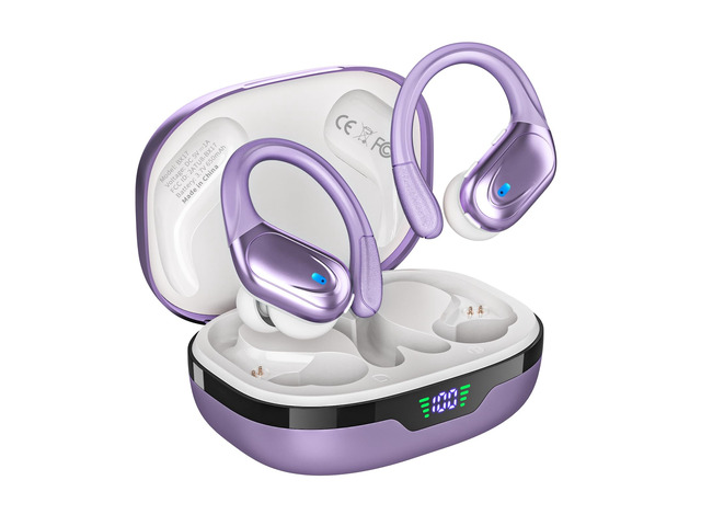 Wireless Earbuds, Sports Bluetooth Headphones, 80Hrs Playtime Ear Buds with LED Power Display, Noise Canceling Headset, IPX7 Waterproof Earphones...