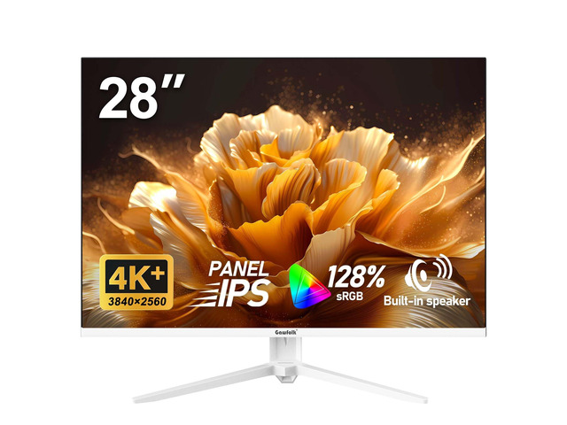 28 inch UHD 4K computer monitor, IPS Ultra HD (3840×2560p)PC screen 3:2 ratio, 1.07 billion colours, 128% sRGB, built-in speakers, 178° wide...
