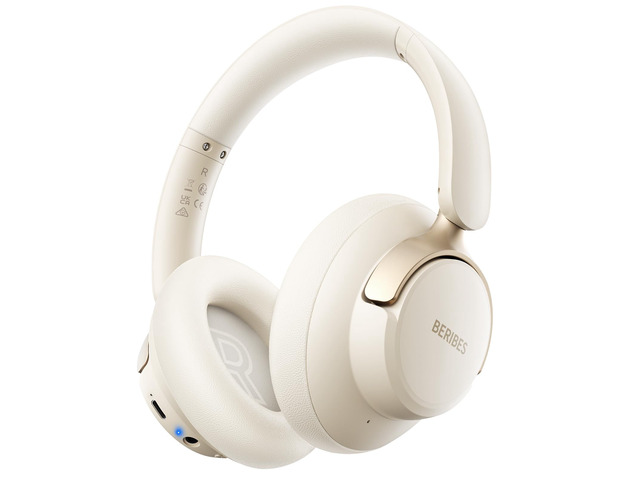 Hybrid Active Noise Cancelling Headphones Wireless Over Ear 70Hours Foldable Bluetooth 6.0,Transparent Modes,3.5MM Cable,Lightweight Built-in...