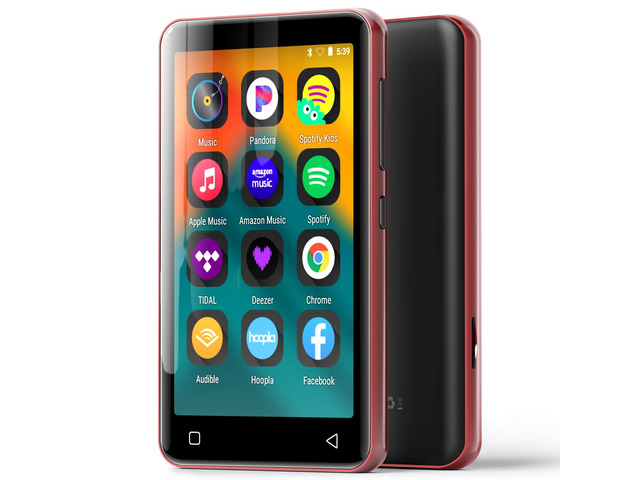 G1 Kids MP3 Player with Bluetooth, WiFi, 16GB Android MP4 Player, 4-Inch Full Touch Screen, Supports Spotify, Pandora, Tidal, Deezer, Music (Red)