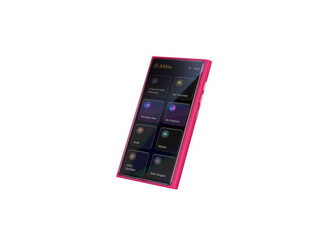 Solo4 128GB Kosher MP3 Player (Pink) Jewish Music, Children's Stories and Torah Shiurim