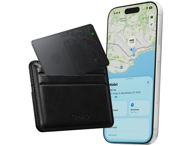 Tracking Card Air Black V2, Slim Card Tracker with IPX7 Waterproof and Dust Proof, Compatible with Apple Find My, TSA Approved, 7-Month Battery,...