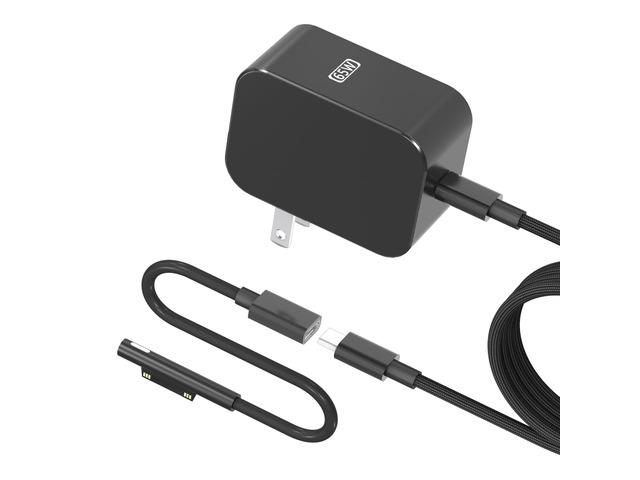 New 65W Surface Pro ChargerMicrosoft Surface Charge Compatible with Surface Pro 12/11/10/9/8/7+/7/6/5/4/X Power Adapter, Microsoft Surface Book 1 2...