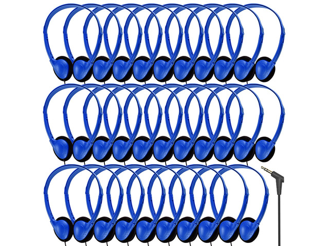 Bulk Earbud Headphones 50 Pack for School Classroom Kids, Wholesale Wired Durable Earphones Class Set for Students Children Toddler Teens Boys...