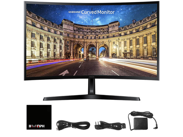 S36GD 27' Curved Monitor LCD FHD, 16:9, 1920x1080, HDMI, VGA, VESA, Eye Saver & Flicker-Free Tech Boomph's Comprehensive Ultimate Performance...