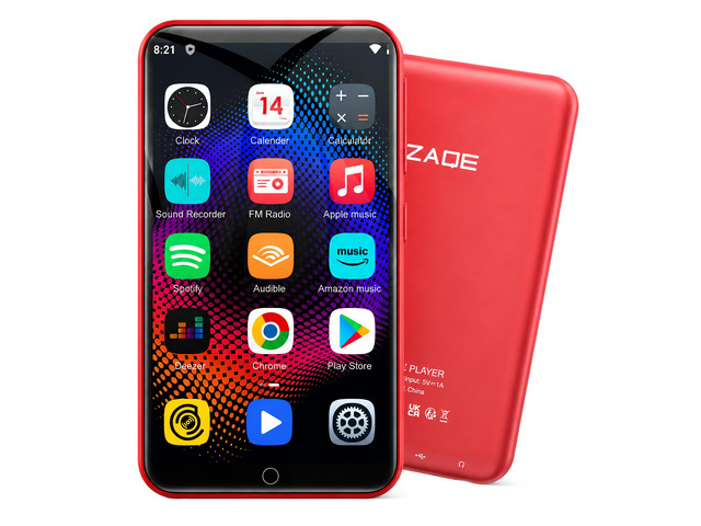 MP3 Player with Bluetooth and WiFi, 16GB Music Player with Spotify,Pandora,4' Touch Screen Android MP4 MP3 Player for Kids with Audible