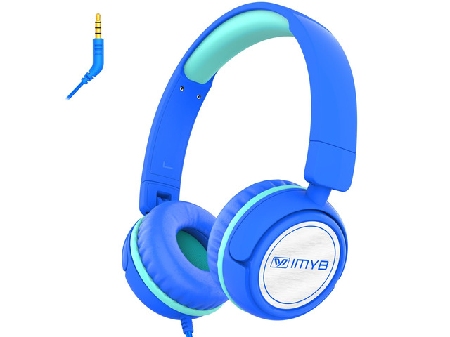 V1 Kids Headphones, Wired Stereo Foldable Tangle-Free 3.5mm Adjustable On-Ear Headphones for Kids for...