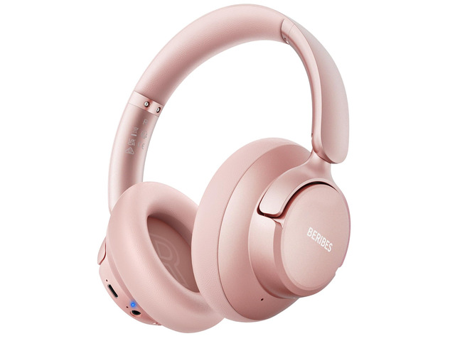 Hybrid Active Noise Cancelling Headphones Wireless Over Ear 70Hours Foldable Bluetooth 6.0,Transparent Modes,3.5MM Cable,Lightweight Built-in...