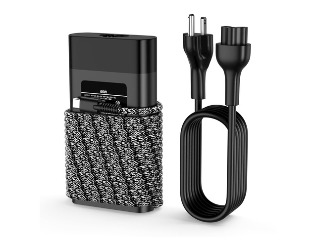 Slim 65W USB C Charger Compatible with HP Chromebook,Elite x2,ProBook,Elitebook x360,Elitebook,Spectre X360,Spectre,Envy X360,Type C Fast Charging...