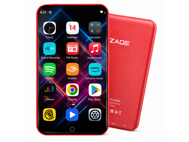 MP3 Player with Bluetooth and WiFi, 16GB Music Player with Spotify,Pandora,4' Touch Screen Android MP4 MP3 Player for Kids with Audible