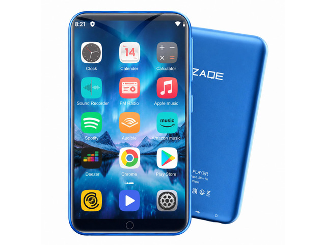 MP3 Player with Bluetooth and WiFi, 16GB Portable Music Player, Hi-Res Lossless Audio MP4 Player, 4 Inch HD Touchscreen, Supports Spotify, Music,...