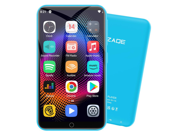 MP3 Player with Bluetooth and WiFi, 16GB Music Player with Spotify,Pandora,4' Touch Screen Android MP4 MP3 Player for Kids with Audible
