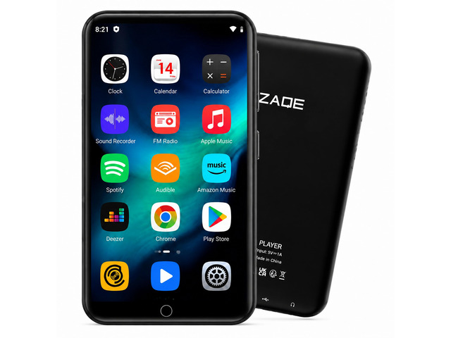 MP3 Player with Bluetooth and WiFi, 16GB Music Player with Spotify,Pandora,4' Touch Screen Android MP4 MP3 Player for Kids with Audible